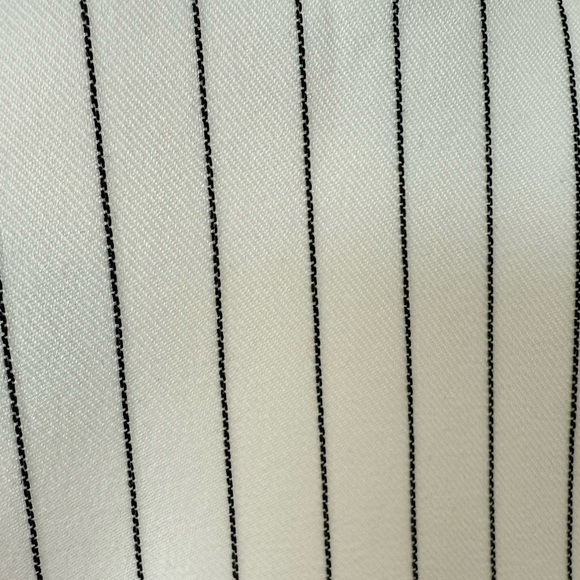 Striped Pinstripe White&Black Blazer Jacket Tailored (fits like a size 4) - Picture 7 of 9